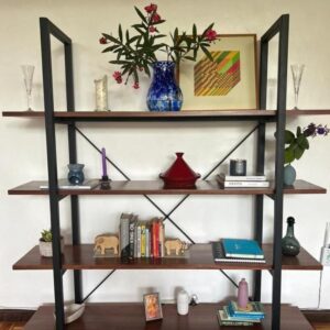Wood-Metal Frame Shelf