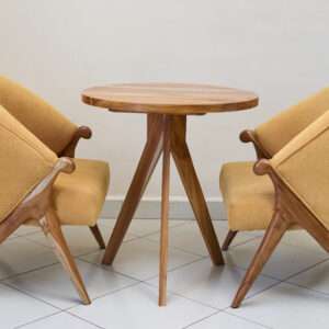2 seater Knee-leg dining table set